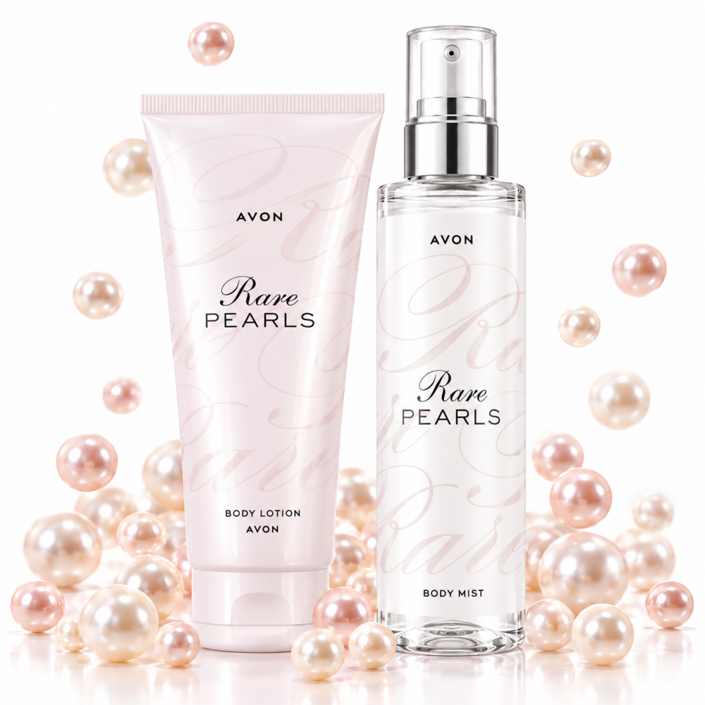 Set Rare Pearls pentru Femei, Lotiune de Corp 125 ml + Spray de Corp 100 ml, Avon [2]