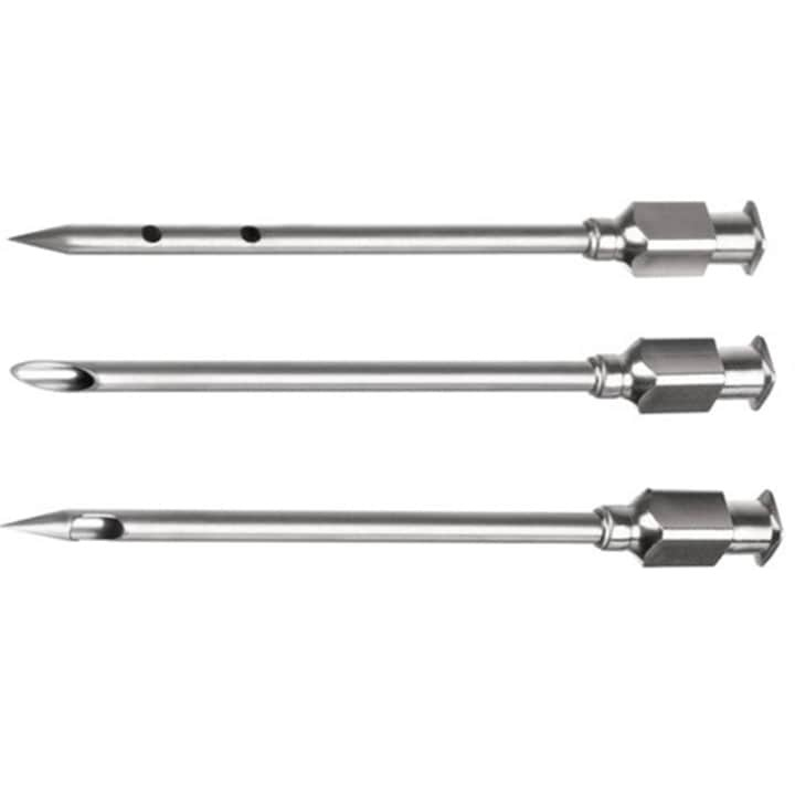 Set seringa pentru marinat carne cu injector de sosuri, 3 ace diferite, reutilizabil, capacitate 50 ml, otel inoxidabil [5]