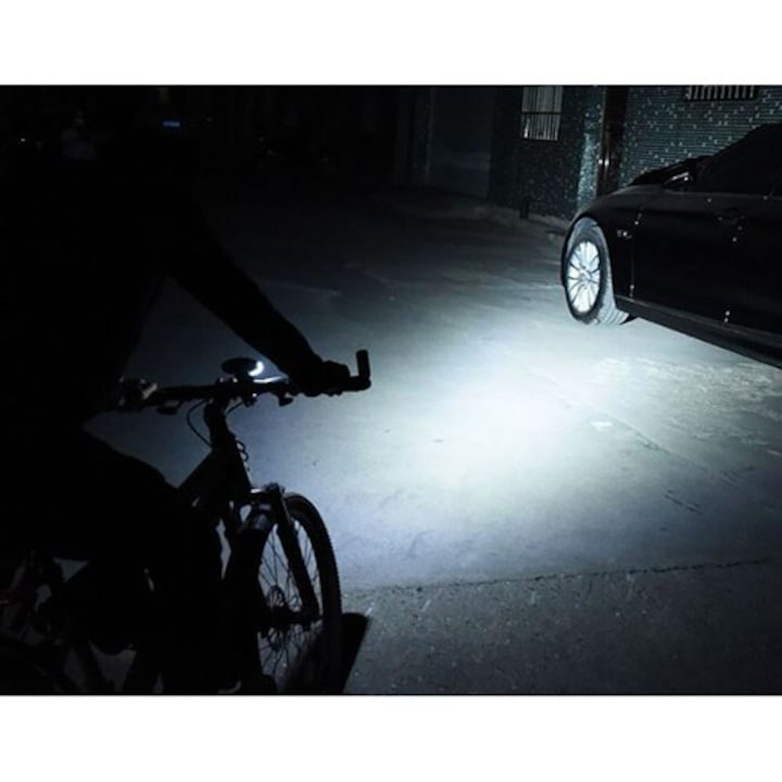 Set stop si far pentru bicicleta cu kilometraj LCD 5 functii, claxon,rezistent la apa [5]