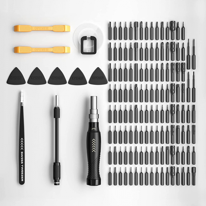 Set surubelnite profesionale, multifunctionale de precizie Jakemy 145in1 - Negru [3]
