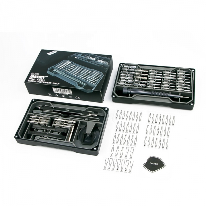 Set Surubelnite de Precizie multifunctionale, Jakemy 8172 Pro Tech, 64 Biti - Negru [4]