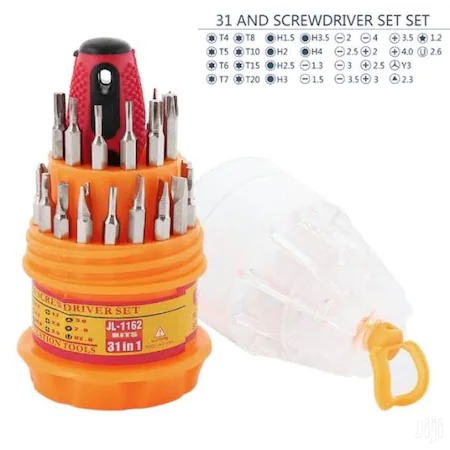 Set surubelnite multifunctionale de precizie 31in1, carcasa depozitare tip butoias [4]