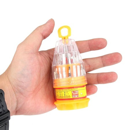 Set surubelnite multifunctionale de precizie 31in1, carcasa depozitare tip butoias [6]