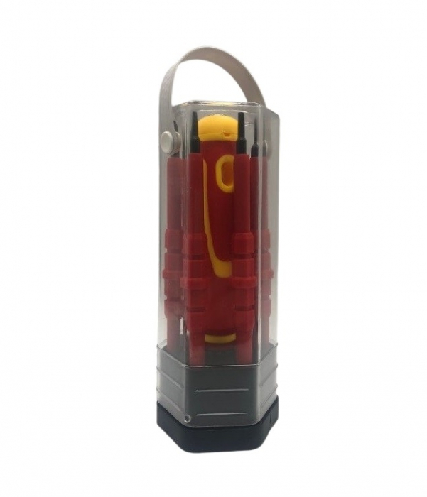 Trusa Surubelnite multifunctionale de electricieni 12in1 - Rosu/Galben [2]