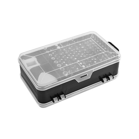 Set surubelnite multifunctionale de precizie, 110 piese, magnetice, - Negru/Gri [3]