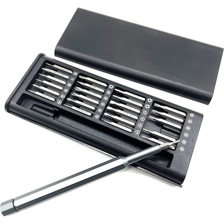 Set surubelnite multifunctionale de precizie, 24 biti + surubelnita, model 2 - Negru [2]