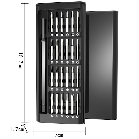 Set surubelnite multifunctionale de precizie, 24 biti + surubelnita, model 1 - Negru [2]