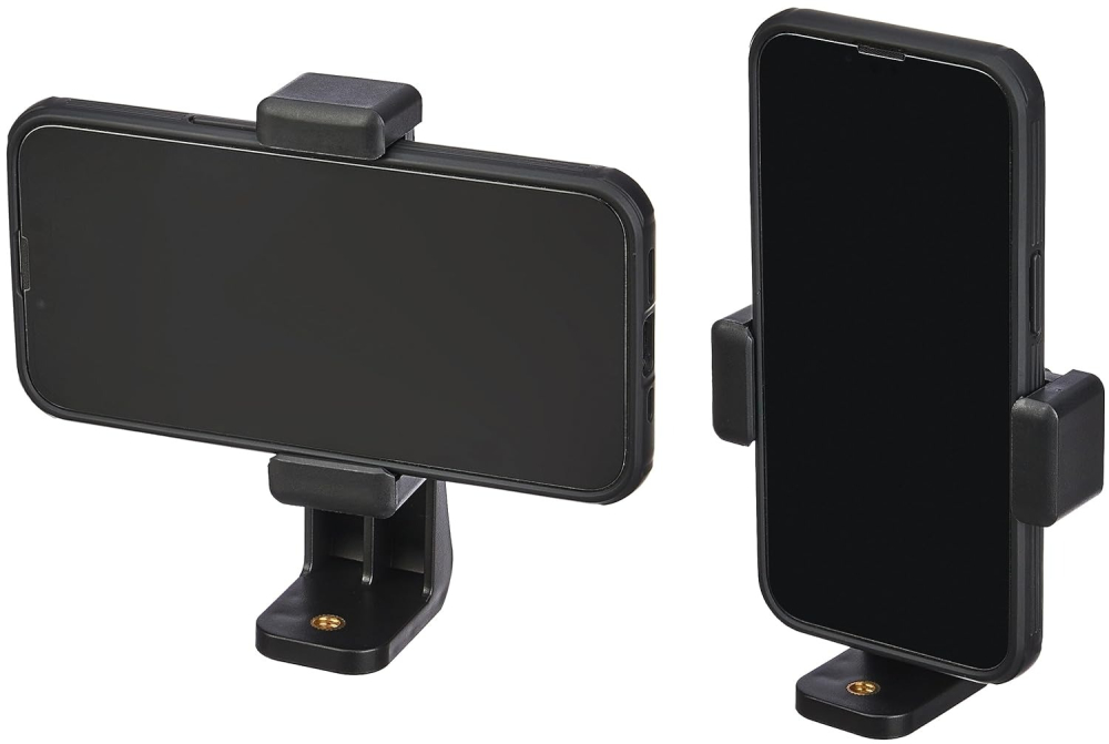 Set trepied 180 cm aluminiu negru cu suport telefon rotabil ABS reglabil 5.5–10 cm, filet 1/4, 3 segmente, stabil 3 kg [3]