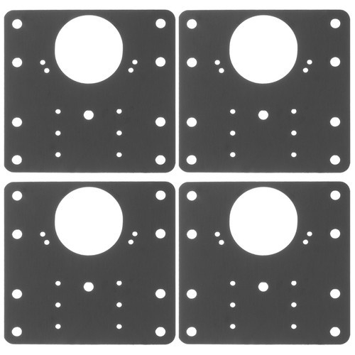 Set universal pentru consolidarea balamalelor de mobilier, 4 placi inox 9 x 9 cm, reparatie rapida pentru dulapuri si usi [6]