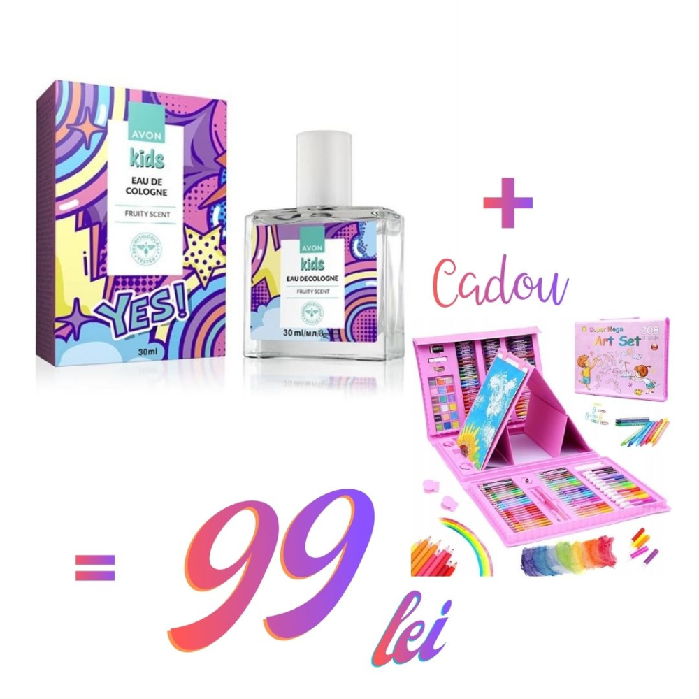 Set valiza creativa pentru copii – 208 piese de pictura, desen si colorat, 3+, culori variate, creioane, markere, acuarele, pasteluri si accesorii artistice, in cutie portabila cu maner + parfum fruct [1]