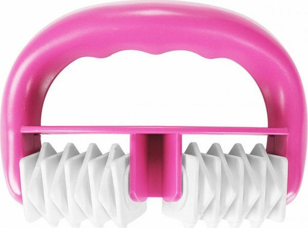 Set ventuze silicon masaj facial si corporal, rola anti celulitica, 4 ventuze + rola + sac textil, roz [4]