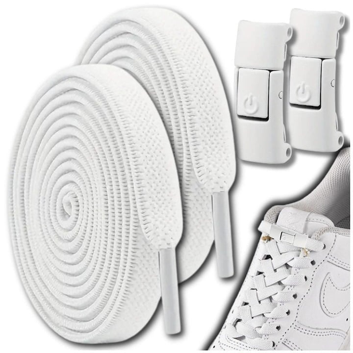 Sireturi elastice pentru incaltaminte sport, cu inchidere magnetica fara legare – Sistem rapid, confortabil si sigur pentru pantofi moderni [2]