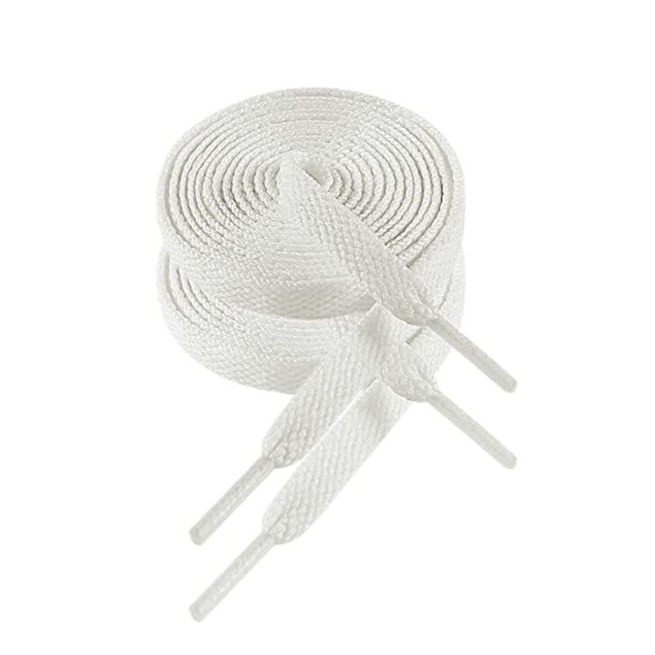 Sireturi fara legare, elastice, universale, inchidere cu capsule metalice, alb [11]