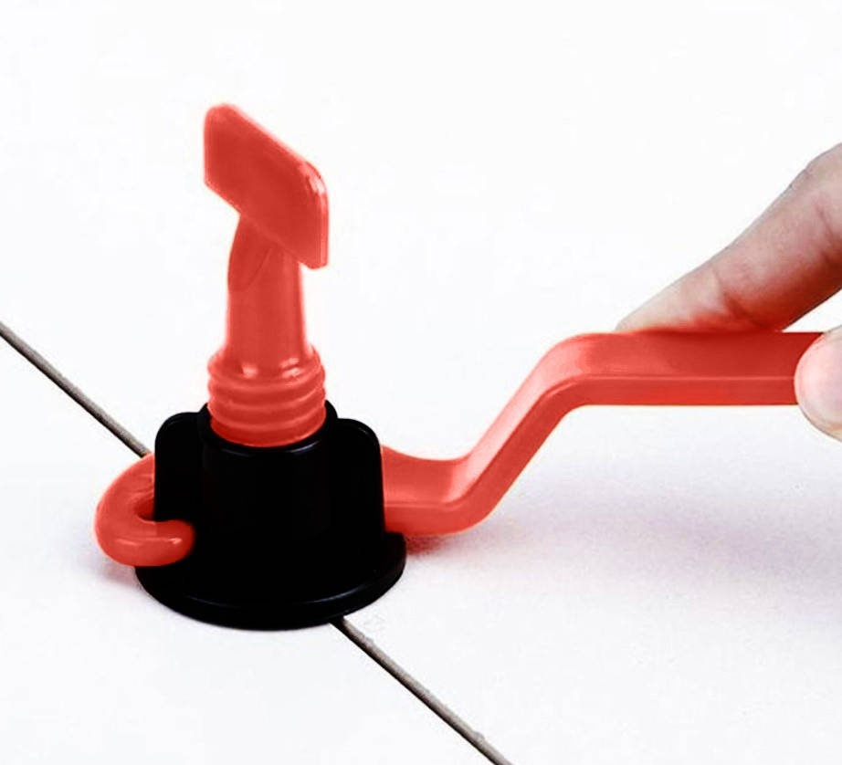 Sistem de nivelare pentru gresie si faianta, set 51 piese, clipsuri reutilizabile si cheie de strangere, pentru montaj rapid si precis, compatibil interior/exterior, rosu–negru Acest sistem complet de [3]