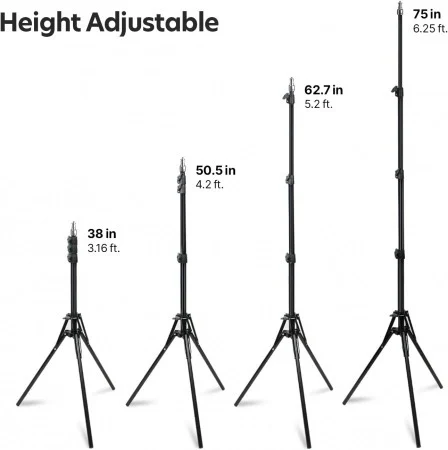 Sistem Profesional de Iluminat Single: Softbox Parabolic Octogonal, Bec 150W 5500K, Stativ Aluminiu 200 cm, Geanta de Transport inclusa [5]