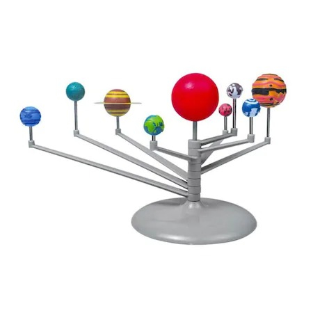 Set de asamblare si pictura pentru copii,sistemul solar,8 planete,7 culori,pensula,suport [2]
