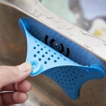 Sită protecție scurgere cu ventuze din silicon pentru chiuvetă, cadă, duș și sifon, 15 x 15 cm – filtru anti-murdărie și păr [14]
