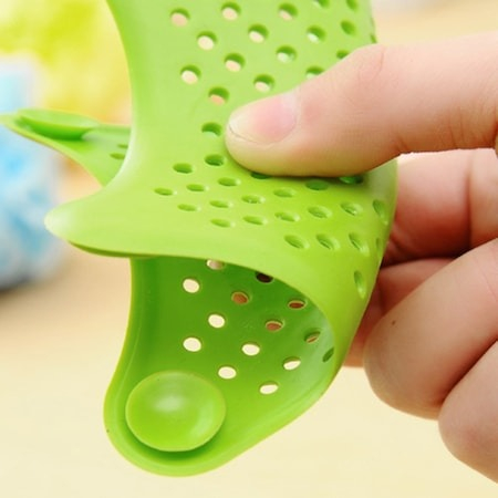 Sita Protectie Scurgere cu Ventuze din Silicon pentru Chiuveta Cada Dus Sifon 15 x 15 cm - Verde [3]