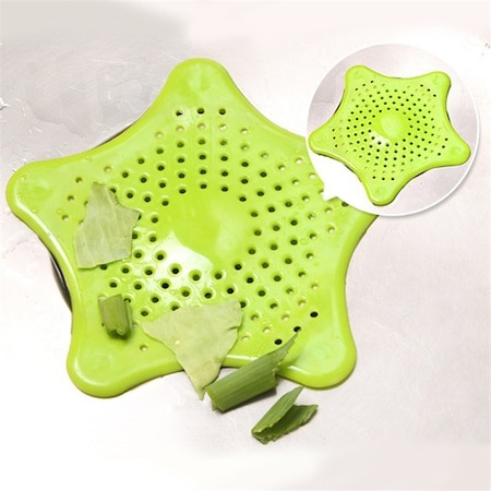 Sita Protectie Scurgere cu Ventuze din Silicon pentru Chiuveta Cada Dus Sifon 15 x 15 cm - Verde [5]