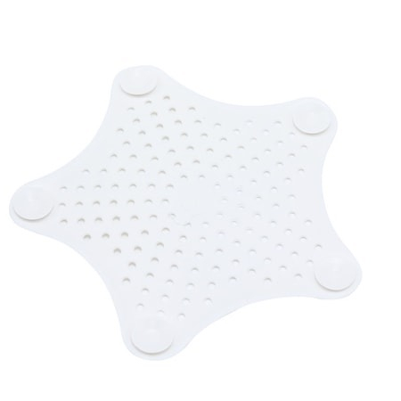 Sita Protectie Scurgere cu Ventuze din Silicon pentru Chiuveta Cada Dus Sifon 15 x 15 cm - Alb [3]