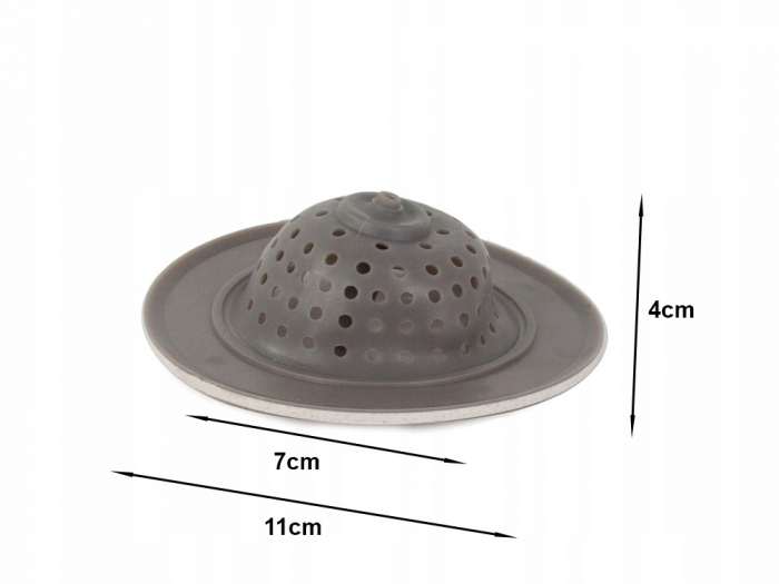 Sita universala din silicon pentru scurgerea chiuvetei de bucatarie - Crem [3]