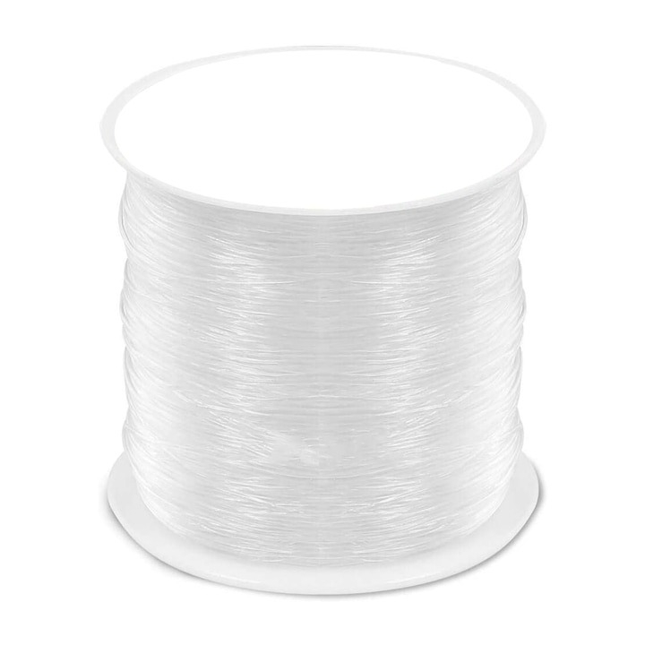 Snur transparent pentru confectionarea bratarilor, elastic, 100m, grosime 0.8mm [2]