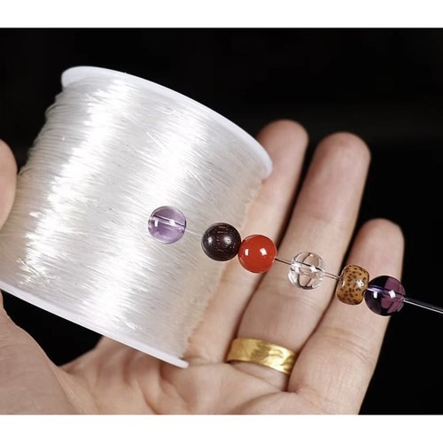 Snur transparent pentru confectionarea bratarilor, elastic, 40 m, grosime 1 mm [11]