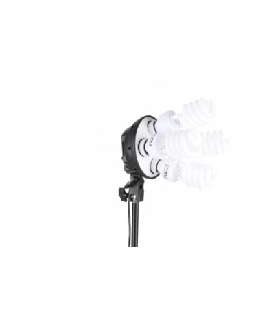 Softbox cu soclu de 4 becuri, trepied reglabil 200 cm, fara becuri, geanta de transport inclusa [4]