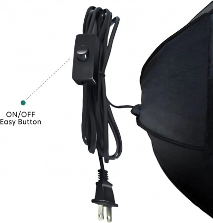 Softbox octogonal 65cm cu bec fluorescent spiralat 45W E27, stand reglabil 200cm si husa protectie [3]