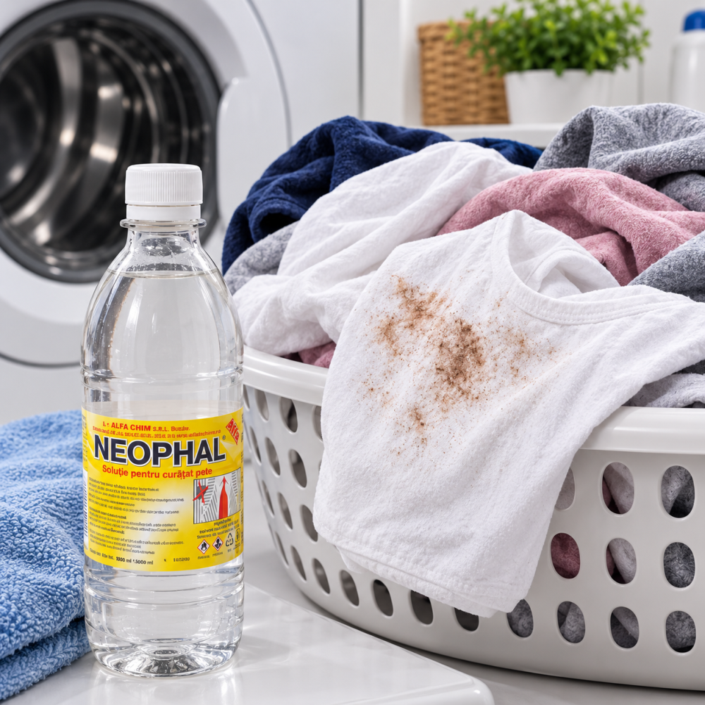 Solutie pentru curatat pete Neophal, 200 ml, lichid pentru indepartarea petelor dificile de pe textile, utilizare casnica [2]