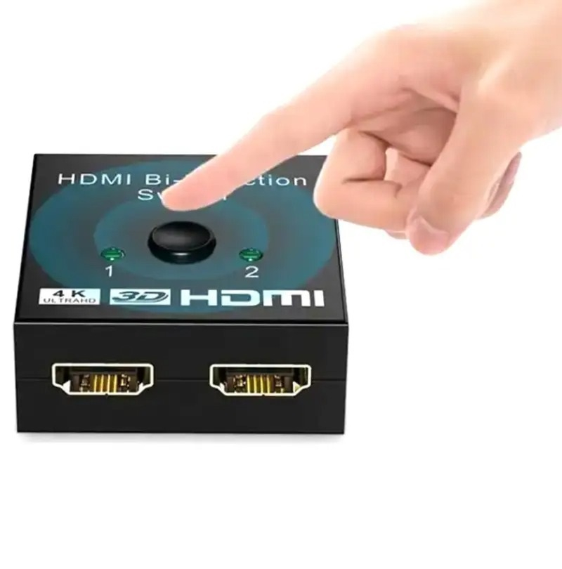 Splittler adaptor Bi direction switch, HDMI, 4k Ultra HD, distribuie semnal la 2 dispozitive HDMI [8]