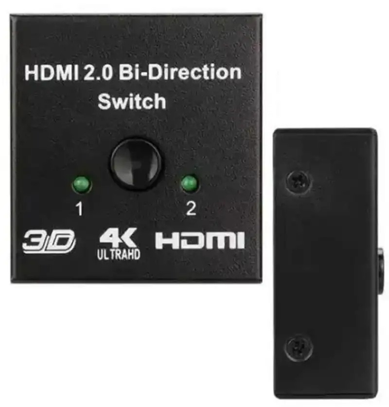 Splittler adaptor Bi direction switch, HDMI, 4k Ultra HD, distribuie semnal la 2 dispozitive HDMI [9]