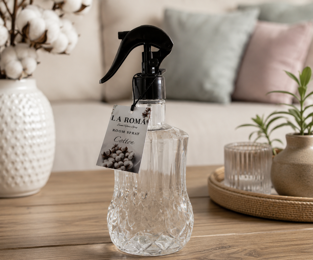 Spray ambiental Cotton Fresh 500 ml, parfum de bumbac proaspat, odorizant pentru casa, birou, hotel, salon si spatii comerciale [2]