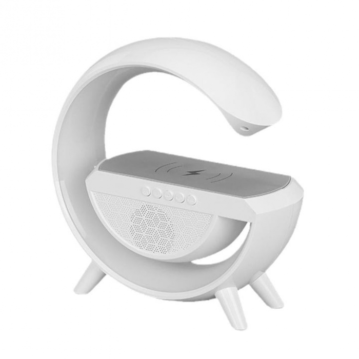 Statie Incarcare Wireless 3 in 1 cu lampa RGB si Boxa Bluetooth [4]