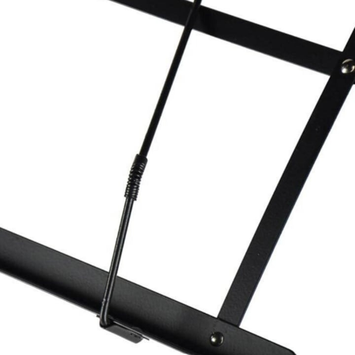 Stativ pentru partituri, pliabil, utilizare pe podea/masa, reglabil, fier/ABS, 46-112 cm, negru [5]