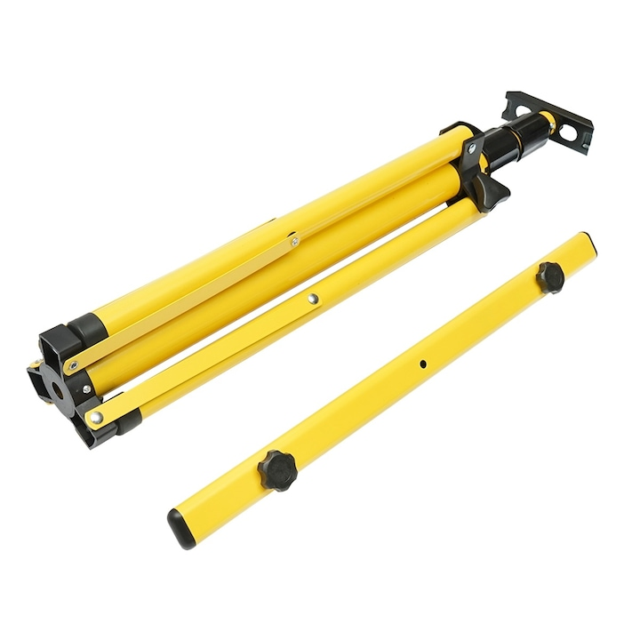 Stativ trepied metalic pentru proiector dublu, suport reglabil 62-155 cm, structura stabila pentru iluminat, lucrari tehnice si utilizare profesionala [2]