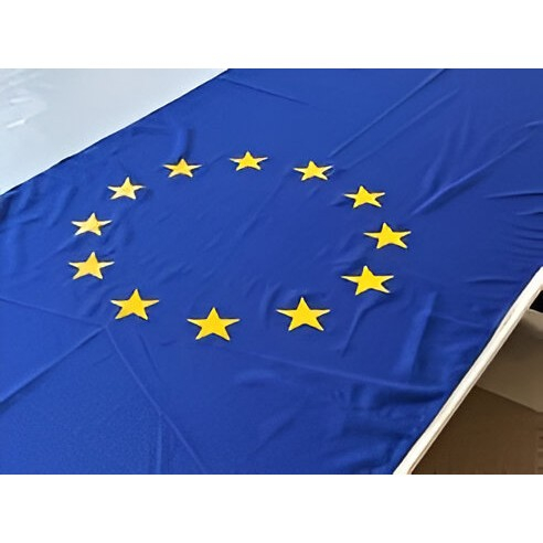 Steag Uniunea Europeana 90 x 150 cm, poliester 100%, 117 g/mp, rezistent la intemperii, cu sistem de prindere pentru catarg si exterior [2]