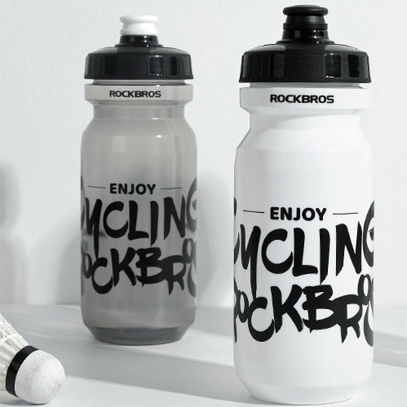 Sticla de apa pentru bicicleta, 600 ml, 20 cm, compatibila cu suporturi de dimensiune standard, alb [4]