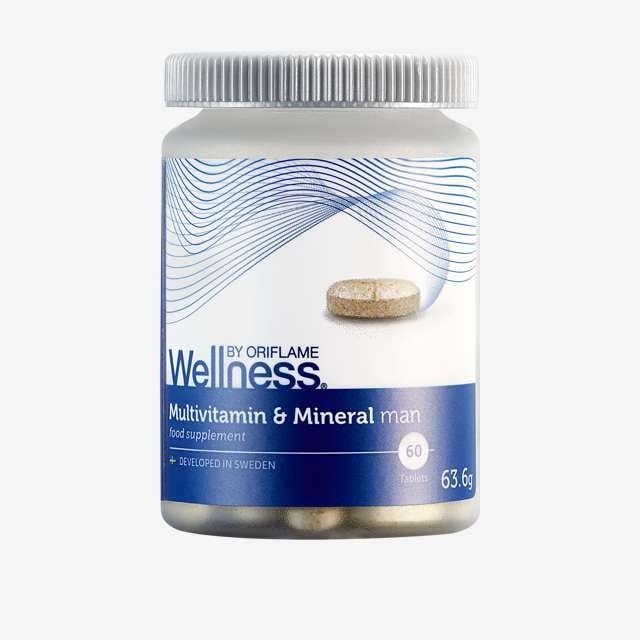 Supliment pentru barbati, multivitamine si minerale, cantitate 60 capsule