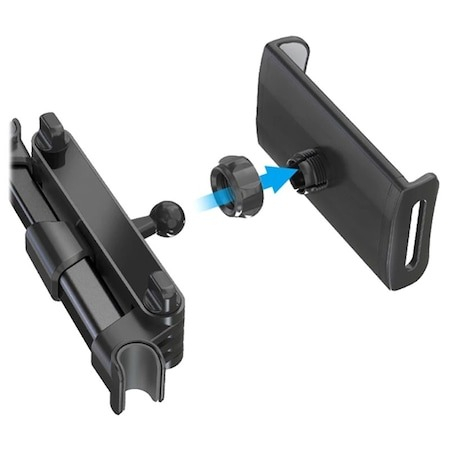 Suport auto telefon pentru tetiera cu brat extensibil - Negru [3]