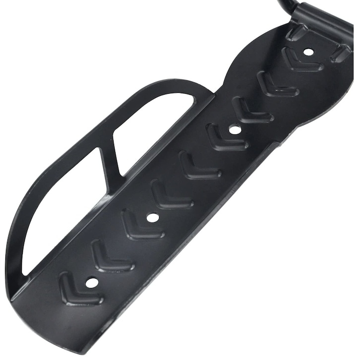 Suport de perete pentru bicicleta, suspendabil, cu protectie pentru bara de prindere, 25.5 x 7 x 13 cm, negru – solutie practica pentru depozitare eficienta si sigura [4]