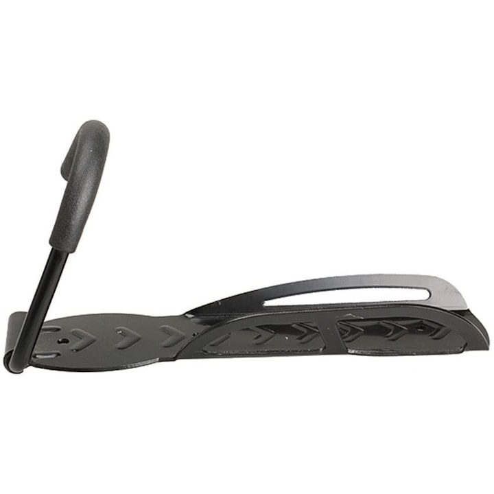 Suport de perete pentru bicicleta, suspendabil, cu protectie pentru bara de prindere, 25.5 x 7 x 13 cm, negru – solutie practica pentru depozitare eficienta si sigura [2]