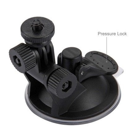 Suport de prindere auto, cu ventuza, pentru camere video sport, compatibil cu GoPro, plastic, negru [7]