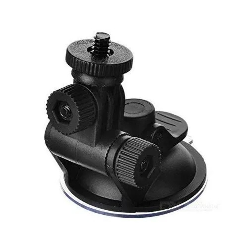 Suport de prindere auto, cu ventuza, pentru camere video sport, compatibil cu GoPro, plastic, negru [5]