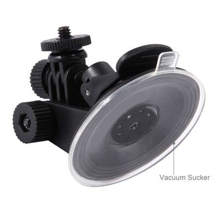 Suport de prindere auto, cu ventuza, pentru camere video sport, compatibil cu GoPro, plastic, negru [8]