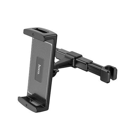 Suport de tetiera ajustabil, universal pentru tableta si telefon Hoco - Negru [2]