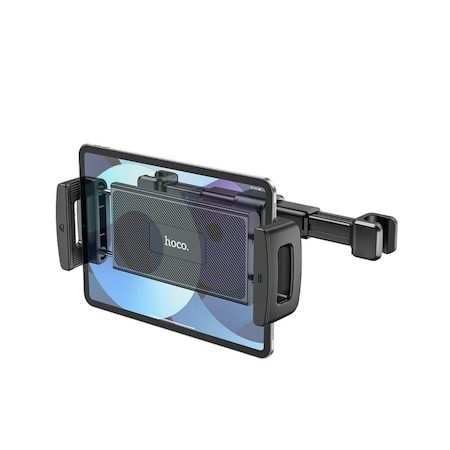 Suport de tetiera ajustabil, universal pentru tableta si telefon Hoco - Negru [5]