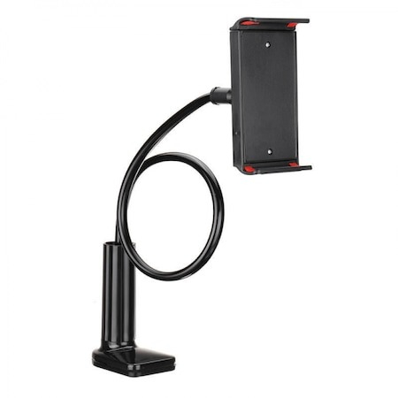 Suport flexibil pentru telefon si tableta, cap rotativ, prindere reglabila, lungime 70 cm - Negru [2]