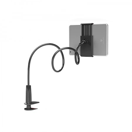 Suport flexibil pentru telefon si tableta, cap rotativ, prindere reglabila, lungime 70 cm - Negru [3]