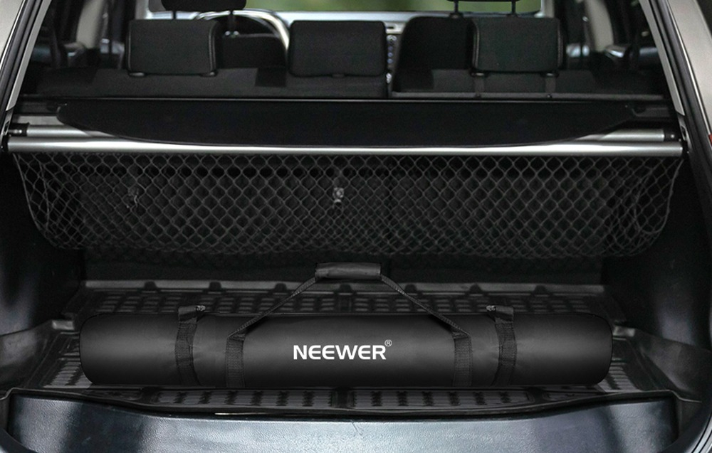 Suport foto studio reglabil pentru fundal fotografic 2x3m, 6 clesti inclusi, geanta transport - Neewer [5]